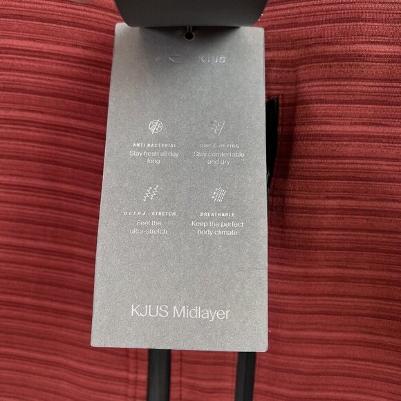 KJUS Golf Jacket Colton Midlayer Men's XL (54) Red Slim Fit $279 Preppy Full Zip - Picture 5 of 16